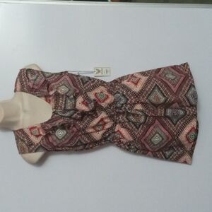 Go CoCo Romper Sz S Multi Color Print  NWT